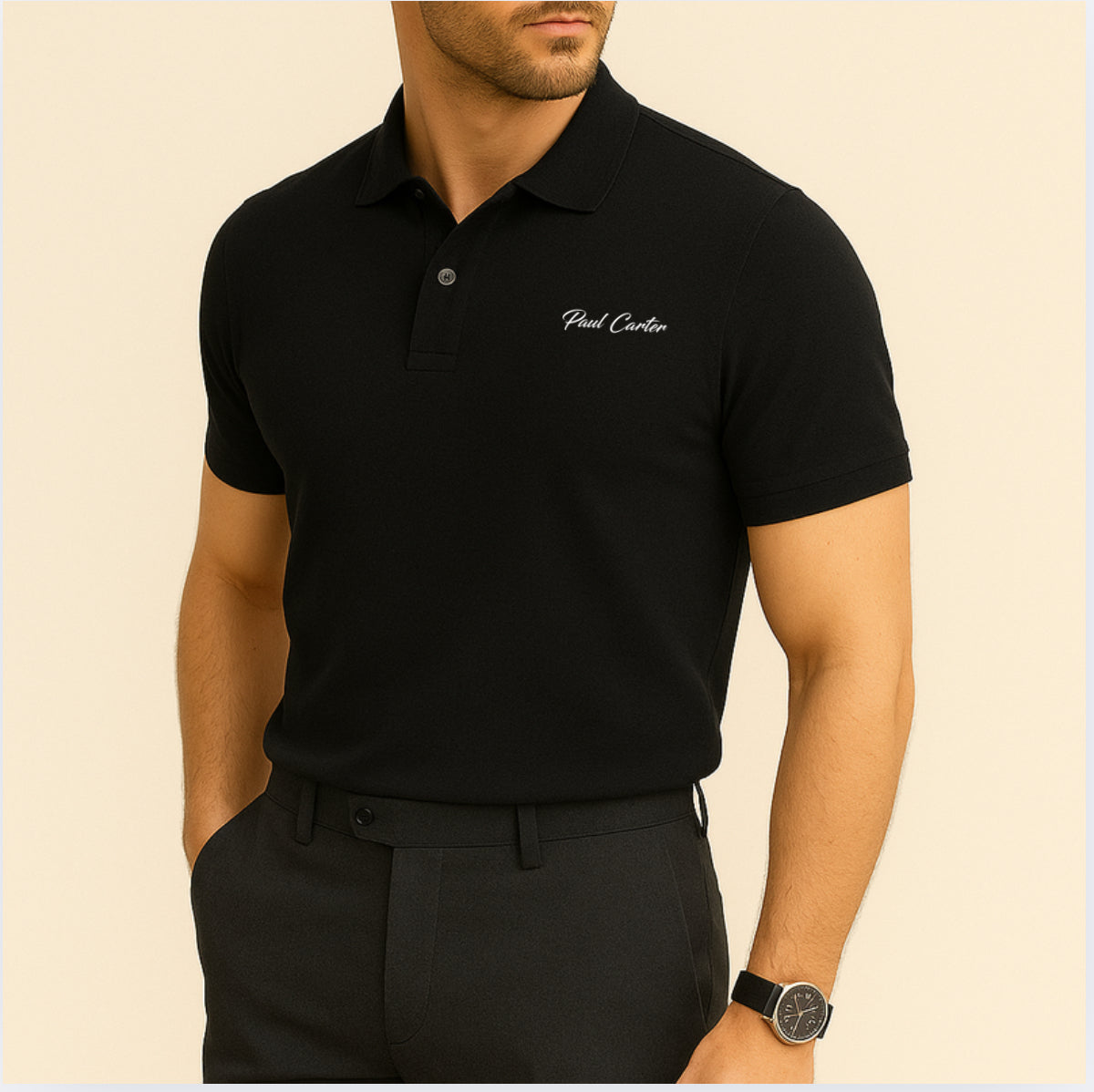 The Signature Polo Black