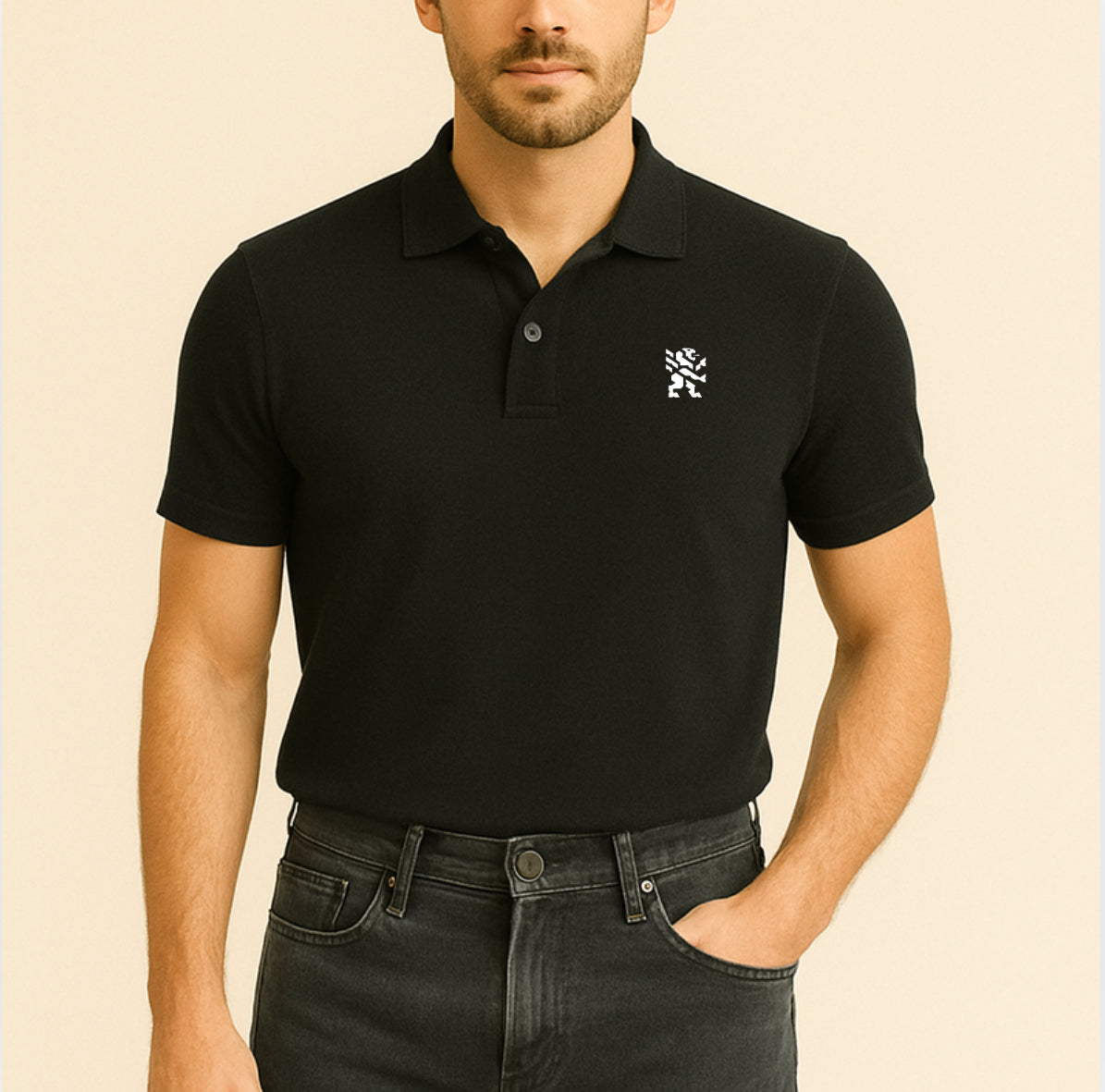 The Lionheart Polo Black