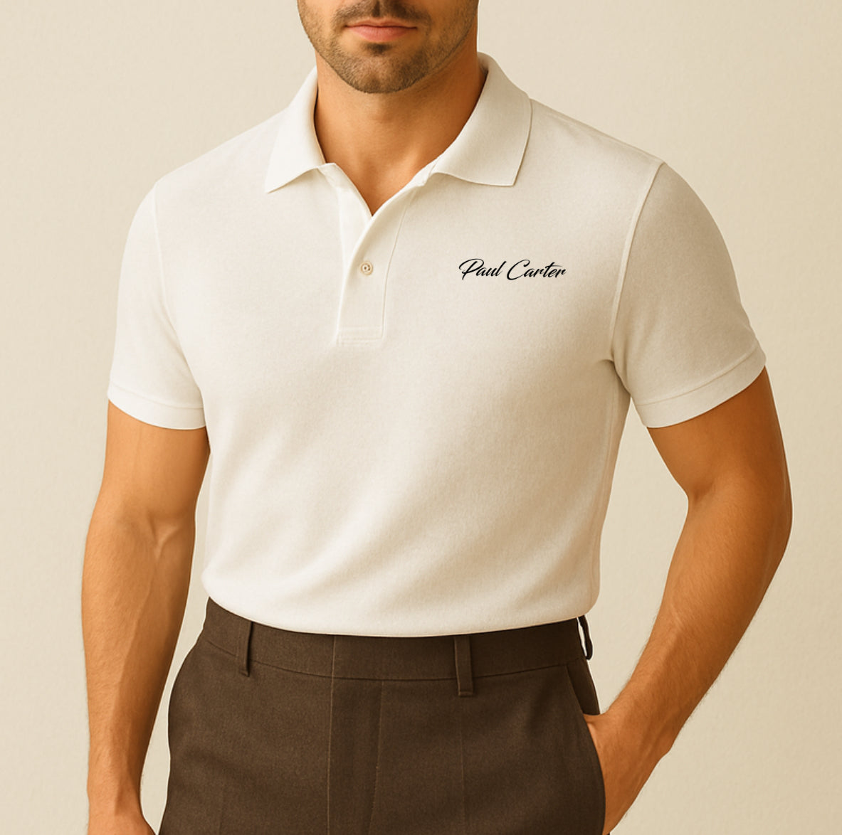 The Signature Polo White