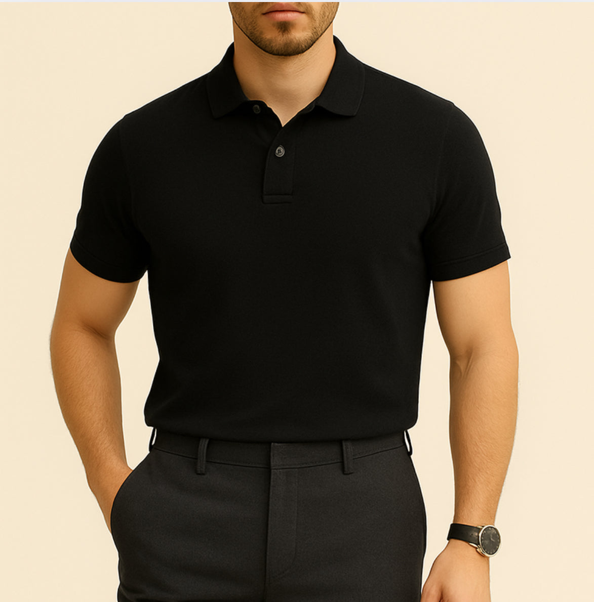 The Basic Polo Black