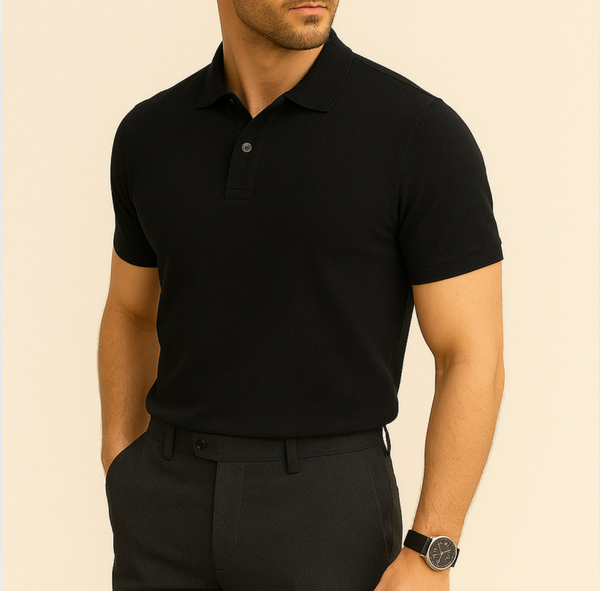 The Basic Polo Black