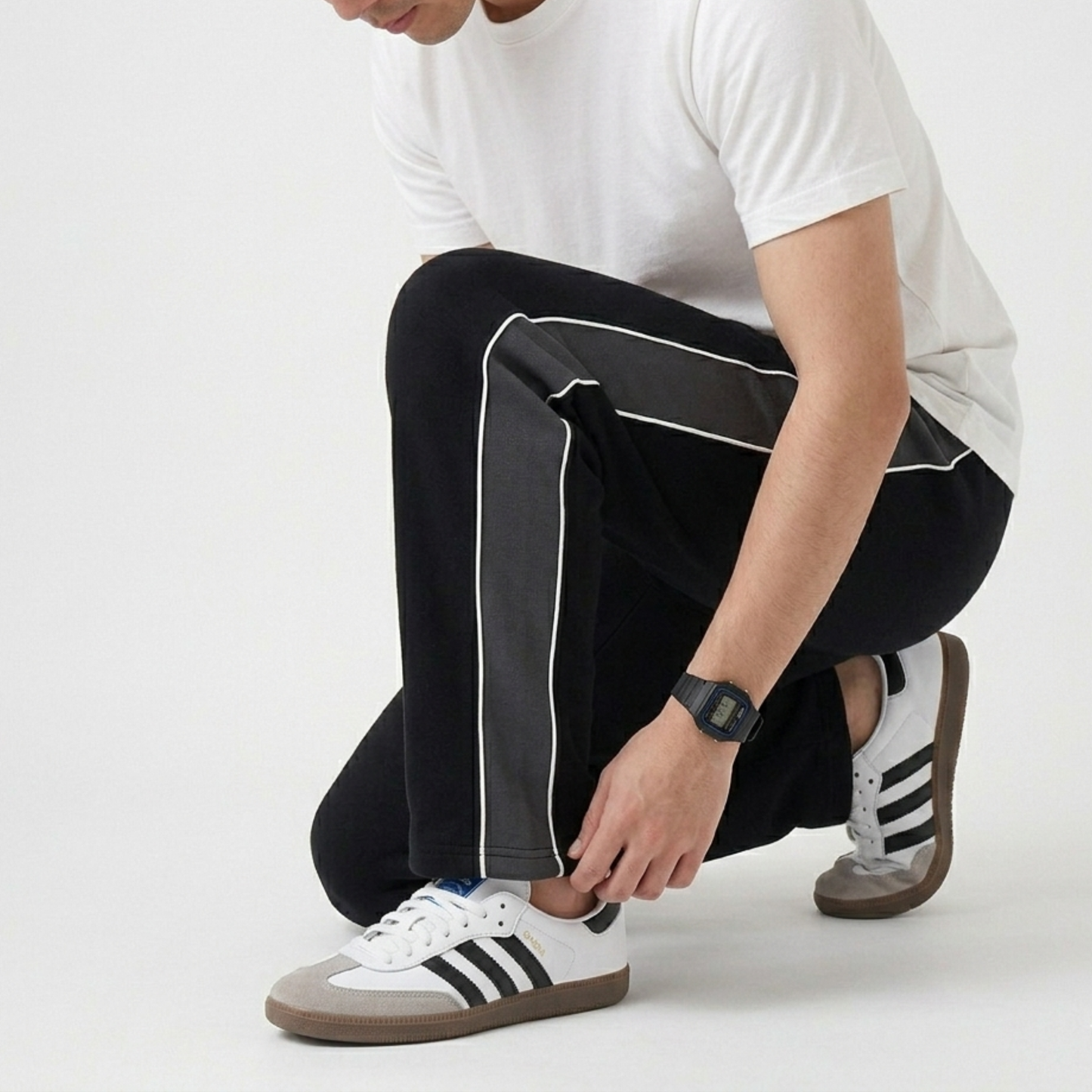 Micro Track Trousers Black