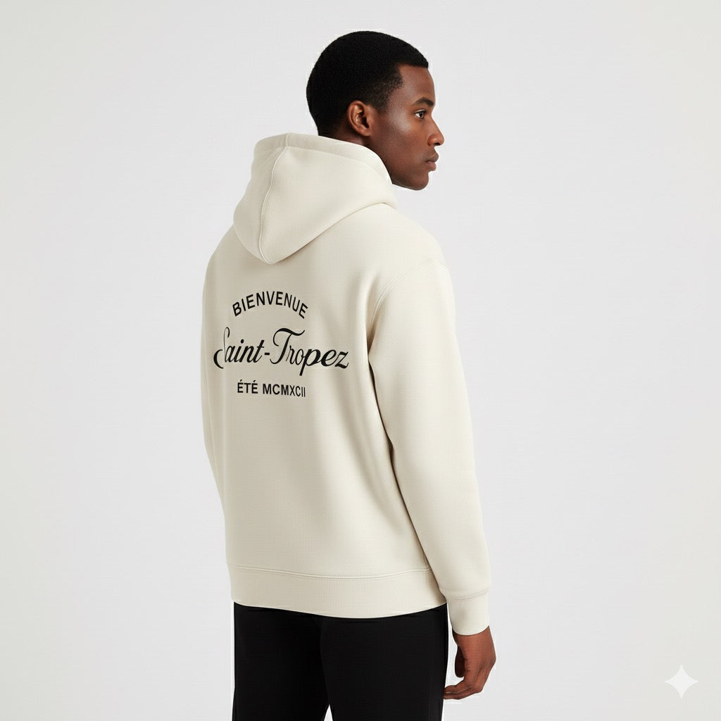 The St Tropez Hoodie Off White
