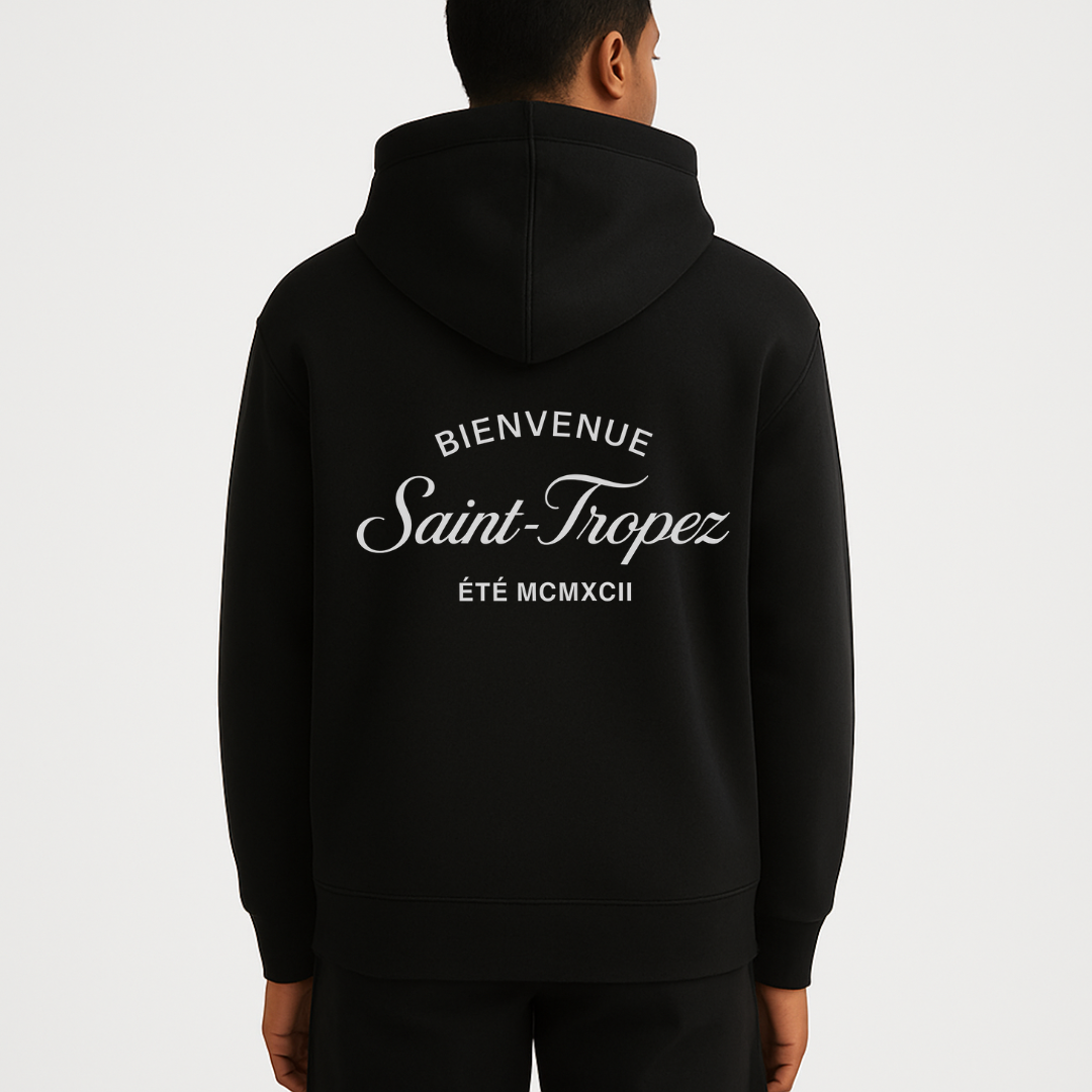 The St Tropez Hoodie Black