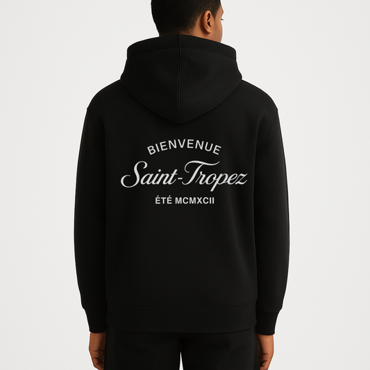 The St Tropez Hoodie Black