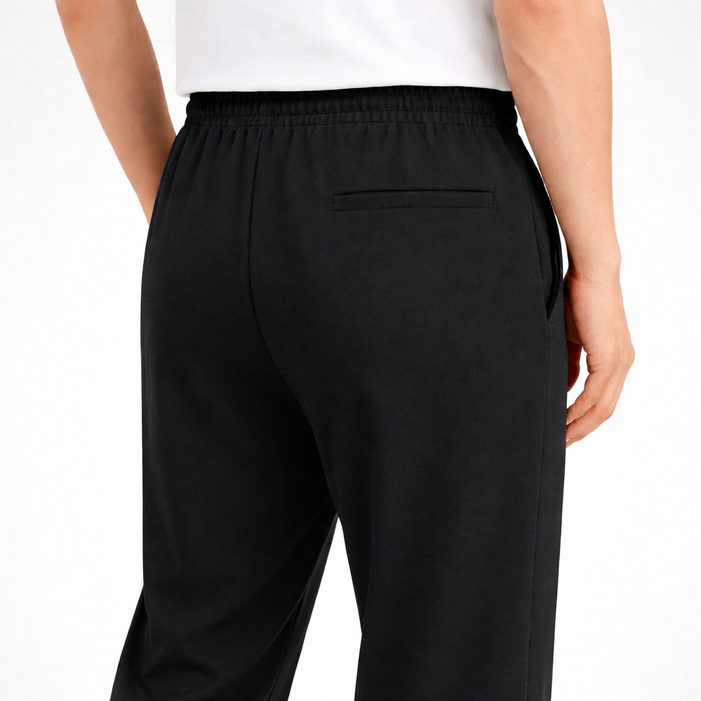 Hybrid Waist Smart Micro Trousers Black