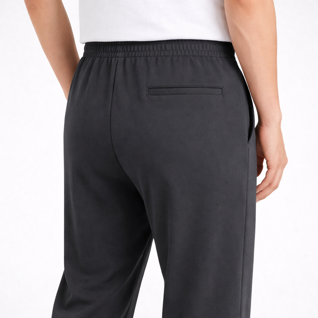 Hybrid Waist Smart Micro Trousers Grey