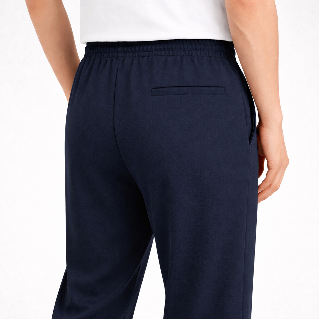 Hybrid Waist Smart Micro Trousers Navy