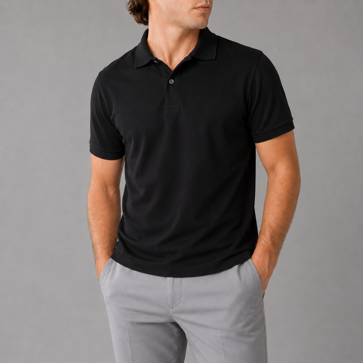 The Basic Polo Black