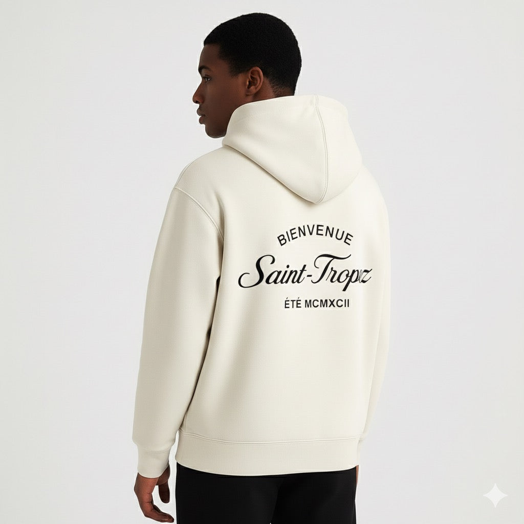 The St Tropez Hoodie Off White