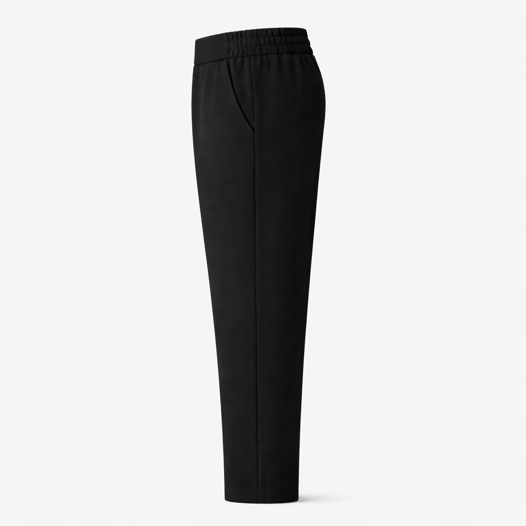 Hybrid Waist Smart Micro Trousers Black