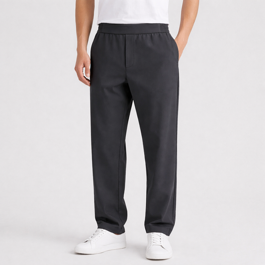 Hybrid Waist Smart Micro Trousers Grey