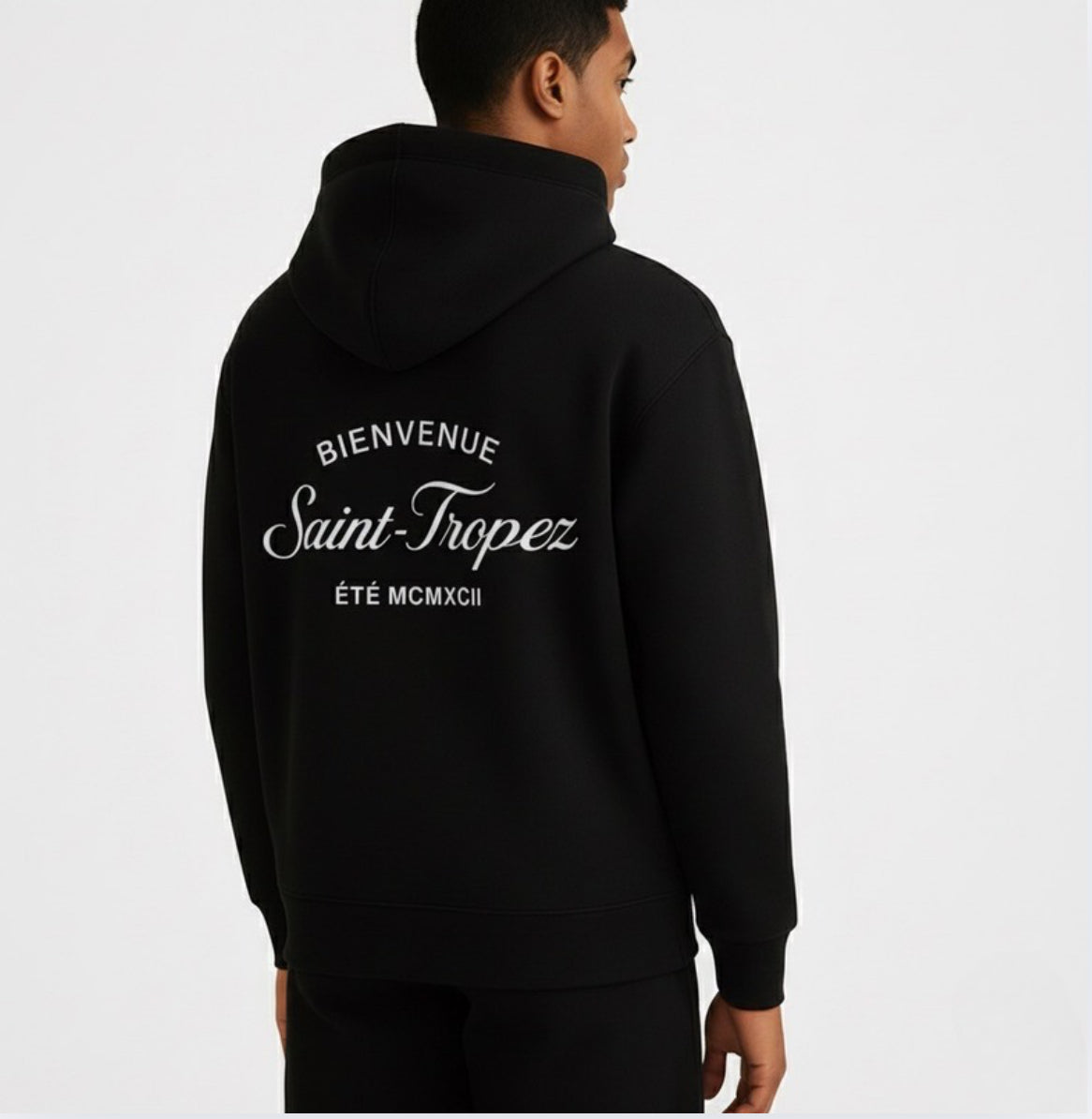 The St Tropez Hoodie Black