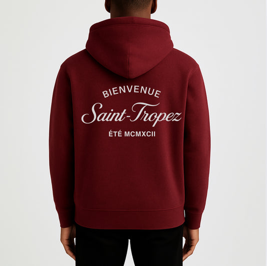The St Tropez Hoodie Maroon