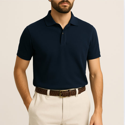 The Basic Polo Navy