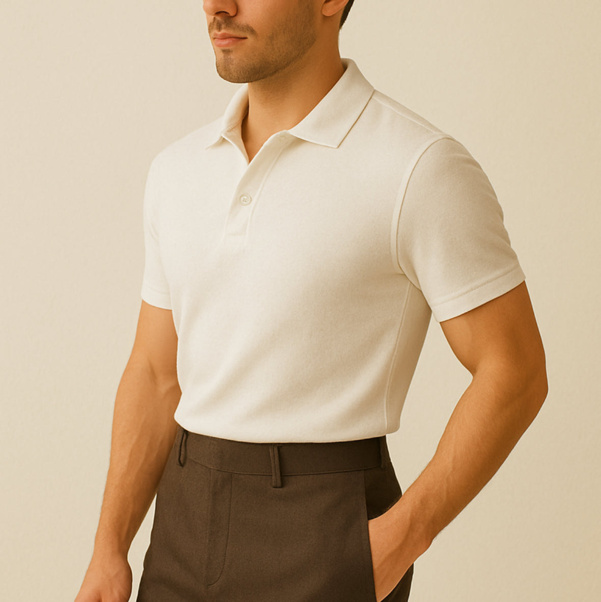 The Basic Polo White