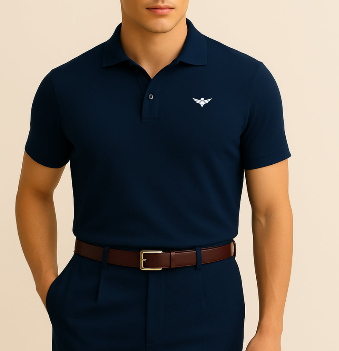 The Original V2 Polo Navy