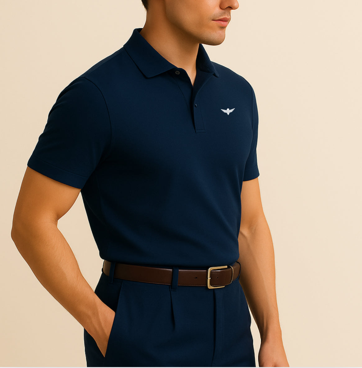 The Original V2 Polo Navy