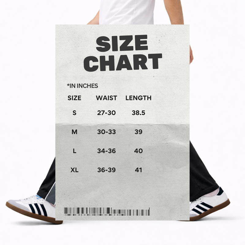 Size chart for Hybrid Waist Smart Micro Trousers Navy